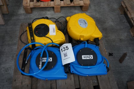 4 pcs. Hose reel for air pressure