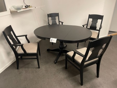 Dining table incl. 4 pcs. chairs