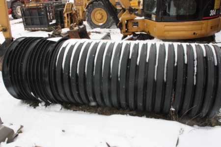 Lot PVC equipment outdoors, including tube well