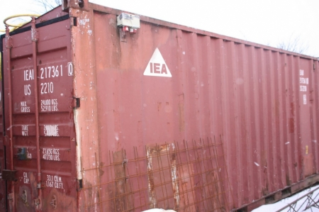 20 foot container with content. Power. Approved container lock