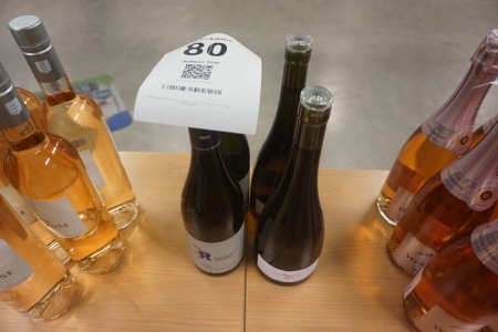 4 flasker rødvin, Johanneshof og Simpson