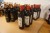 5 flasker rødvin, Entrecôte, Merlot, Cabernet, Syrah
