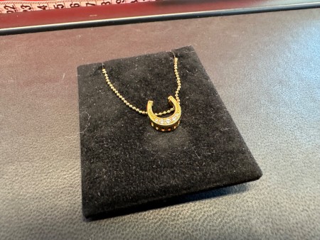 Gold plated silver necklace