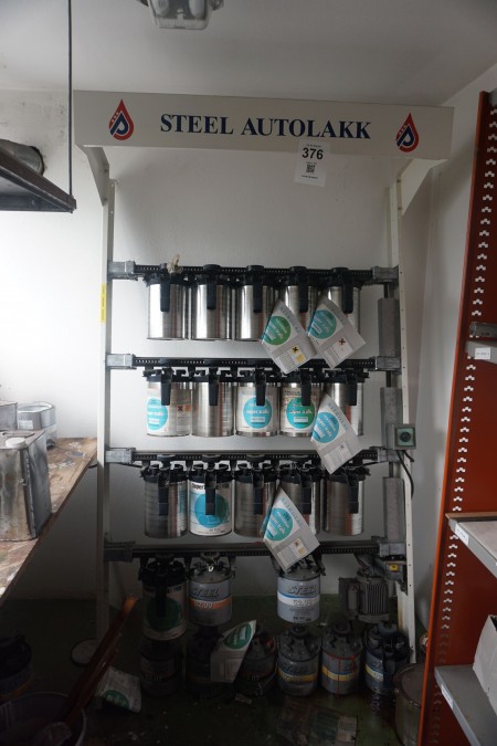 Shaking/mixing system, Steel Autopaint incl. various paint buckets
