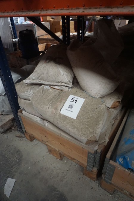 Pallet with various gravel