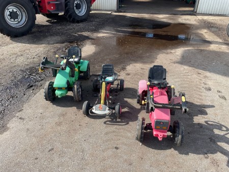 2 pcs. Toy tractor + Go-kart