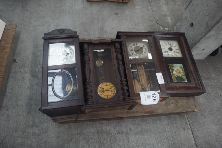 4 pcs. Retro (antique) Wall Clocks