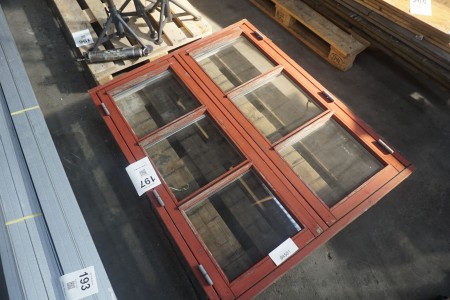Wooden window section