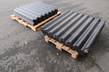 30 pcs. roof plates B6 black
