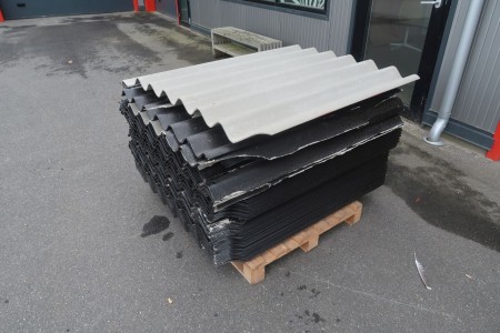 60 Stk. Dachplatten B6 schwarz