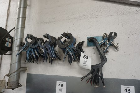 Large lot of welding tongs