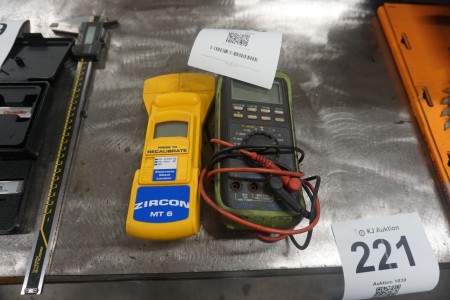 1 stk. metalsøger & 1 stk. multimeter