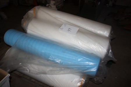 Lot foam insulation for floors, etc., approx. 5 rolls