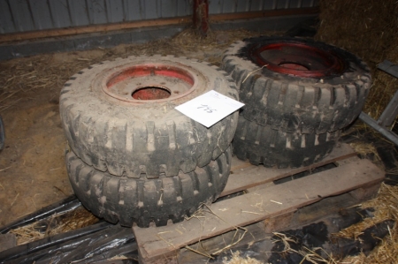 4 truck tires, Eltor, 2.5 / 07.15.00 Solid T
