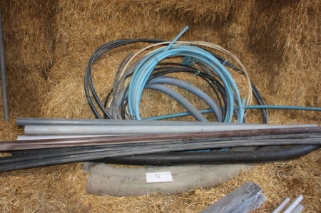 Lot water pipes, pump hoses, etc.