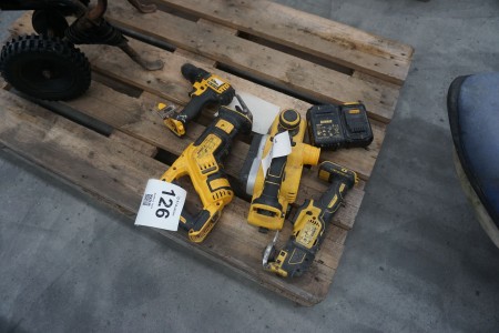 4 pcs. Power tools, DeWalt