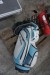 Electric caddy with charger and battery incl. golf bag various golf clubs