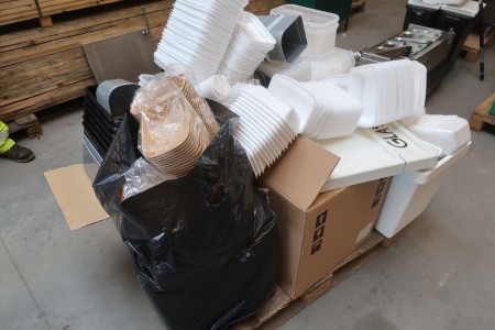 Various plastic buckets and packaging