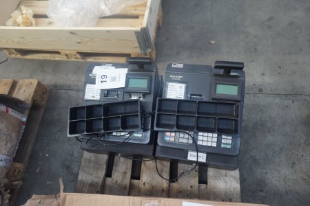 2 pcs. Cash registers, Sharp XE-A207B