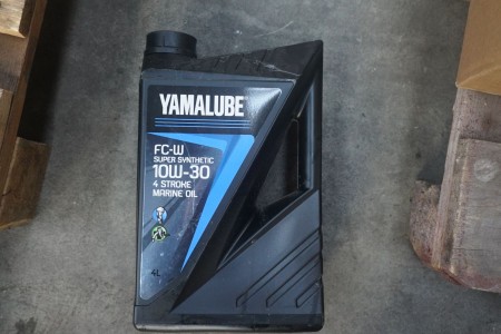 3 cans of motor oil, Yamalube 10W-30