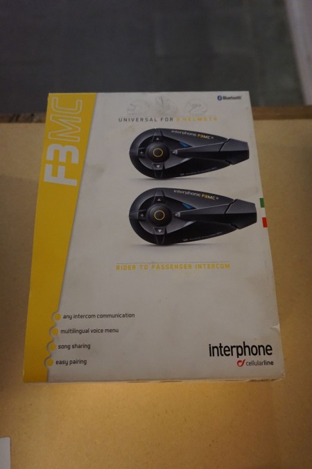 2 pcs. Motorcycle intercom system, Interphone F3MC