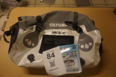 Motorcycle bag, Oxford AQUA T30 + misc. luggage straps