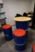 Oil barrel table + 2 chairs
