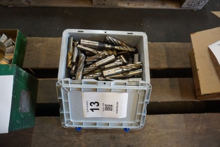 Box with various milling cutters