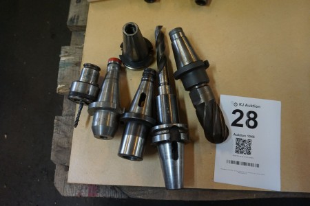 6 pieces. Tool holders ISO40