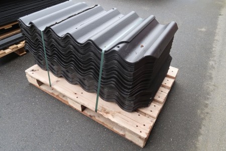 48 pcs. roof plates B7 black