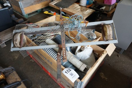 Pallet with various pipes, pipe fittings, etc.