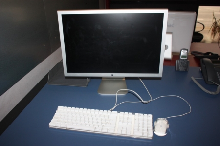 Apple computer med skærm, Cinema HD Display, tastatur og mus