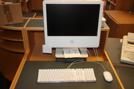 IMAC computer + tastatur og mus