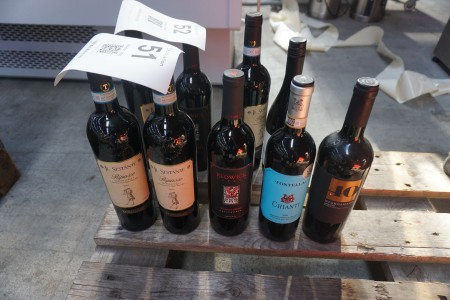5 bottles of wine