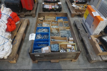 Pallet with various bolts/screws