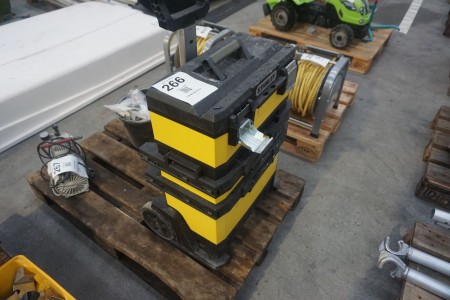 2 pcs. Tool boxes on wheels, Stanley