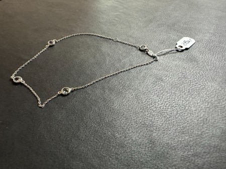 Silver ankle chain
