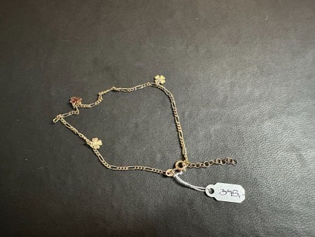 Silver/gold plated ankle chain
