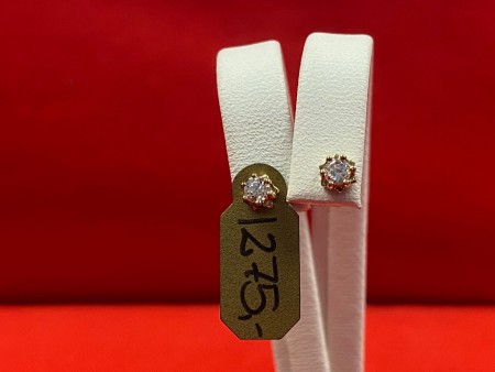 8 carat gold earrings, KZ