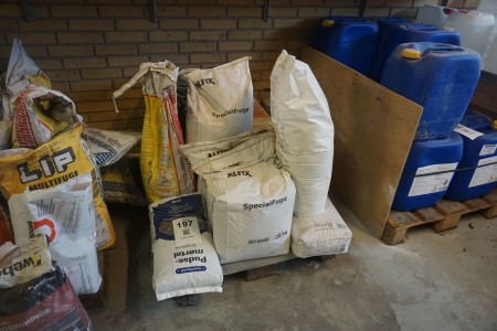 Lot of mortar & cement-based sealant, etc.
