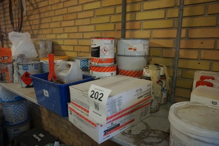 Lot of sealant, roofing adhesive, etc.
