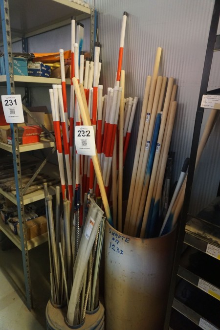 Lots of marking posts, shanks, threaded rods, etc.