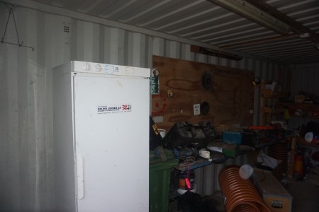 Contents in 20 foot container along left side
