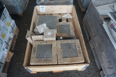 1 pallet with various clinkers/tiles