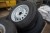 4 stk. stålfælge med dæk + diverse ekstra dæk
