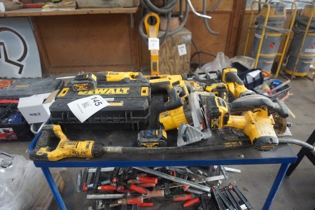 10 pcs. power tools, Dewalt