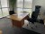 Desk incl. 2 pcs. office chairs & 1 pc. plant