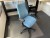 Raise/lower table incl. 2 pcs. office chairs