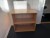 Raise/lower table incl. office chair, drawer cassette & bookcase