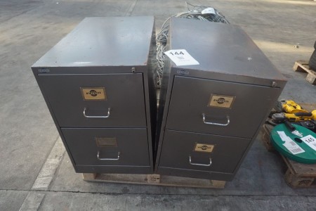 2 pcs. File cabinets, HARTMANN